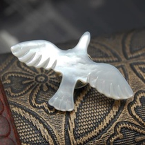 White dove brooch
