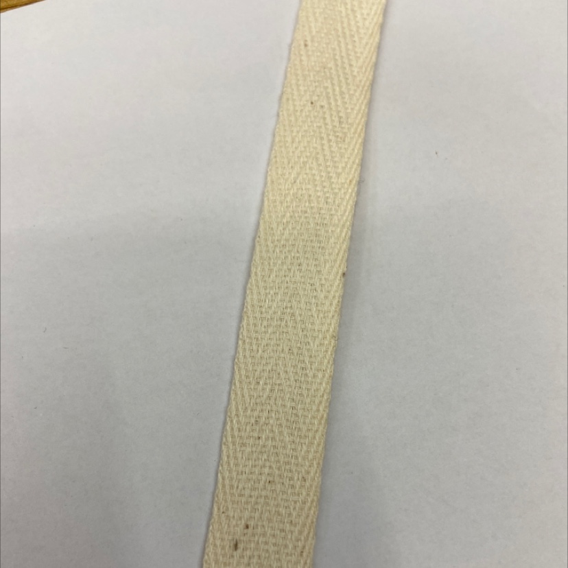 1.5cm cotton this white double I webbing 17#