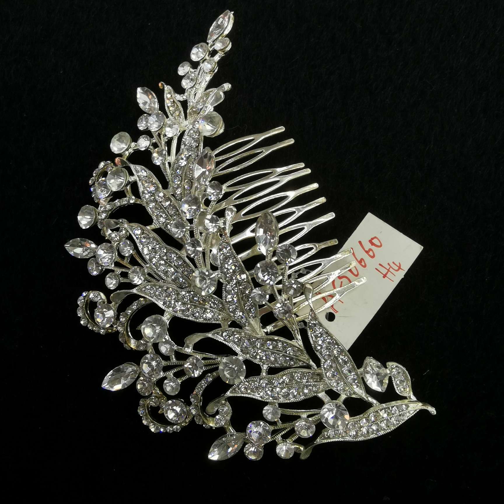 Hair comb tray hair clip clip hair clip Hair clip Hair accessories flower insert comb rhine-drill accessories women's Korean accessories