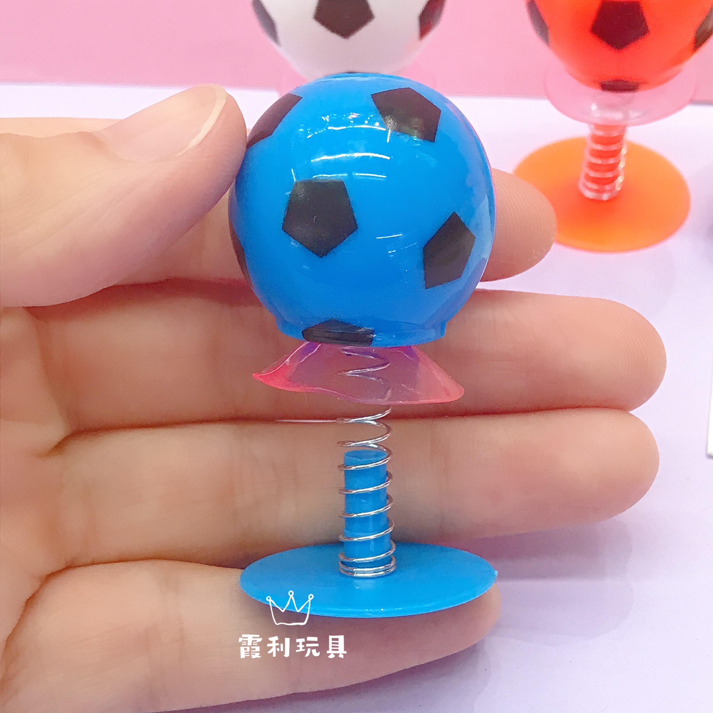 Bouncing football toys, novel children's plastic toys, gift gacha details Picture