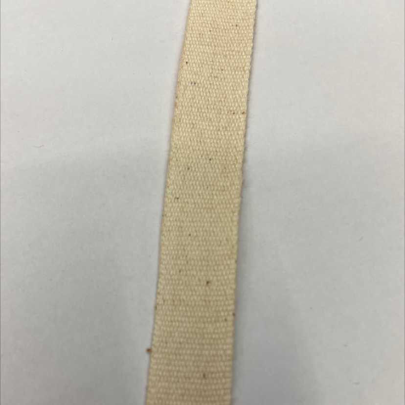 1.5cm cotton white plain reinforced webbing 13#