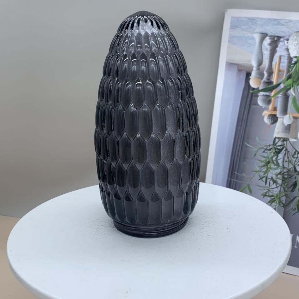 Glass lampshade gray.