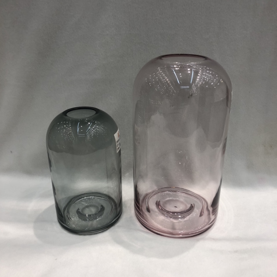 Delicate colored vases Glass plug-in vases Dry flowers Flowers Office home decor bottles
