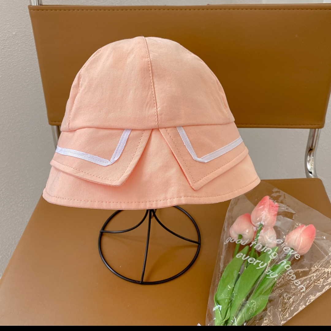 Preppy black fisherman hat for women Spring and autumn summer thin fashion brand niche sun protection bucket basin hat 75