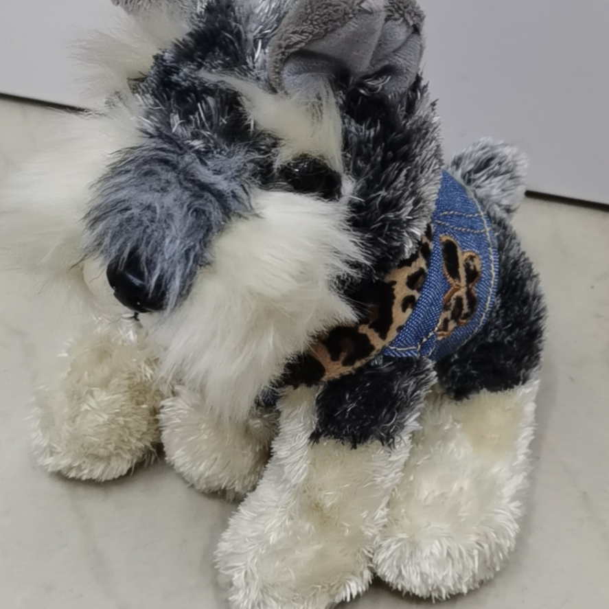 Dreamy Plush Toy No. 1 Dressing Schnauzer Factory Direct sales Premium plush