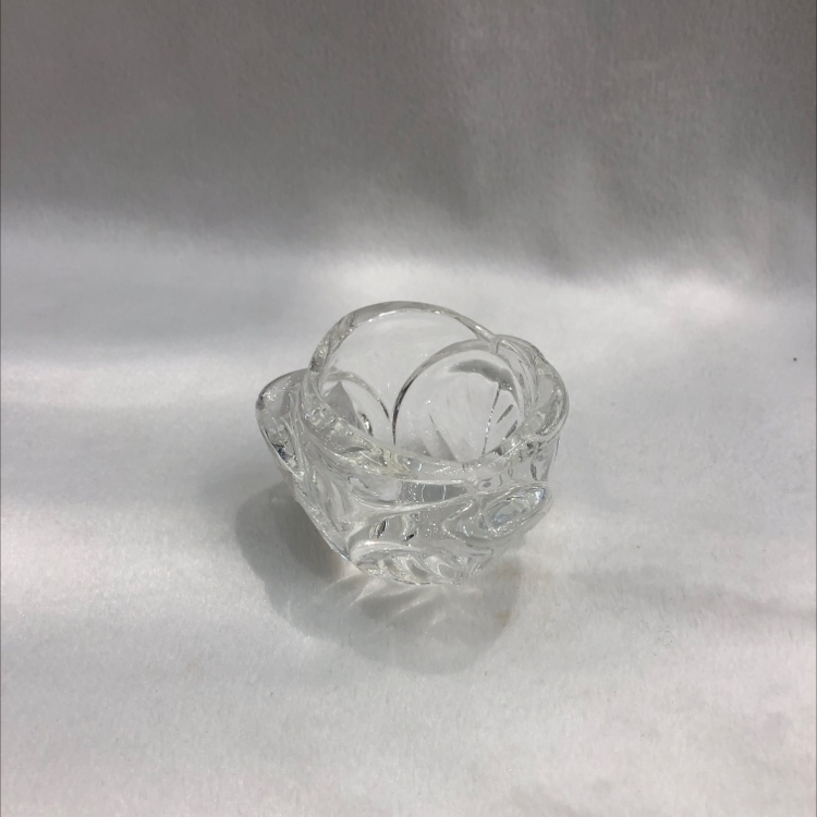 Glass trefoil cup candle holder Candle holder glass decoration crafts