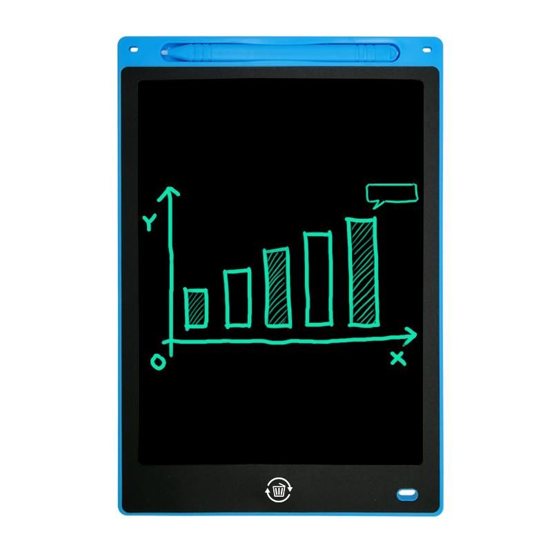 12-inch LCD writing pad Children's LCD small drawing pad Environment-friendly eye protection LCD LCD screen 12-inch straight edge lock screen monochrome handwriting