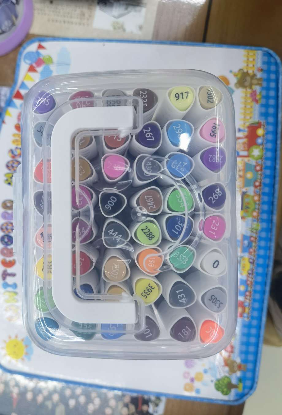 2668 Double Head Water-Based Marker 36 Colors Specification drawing