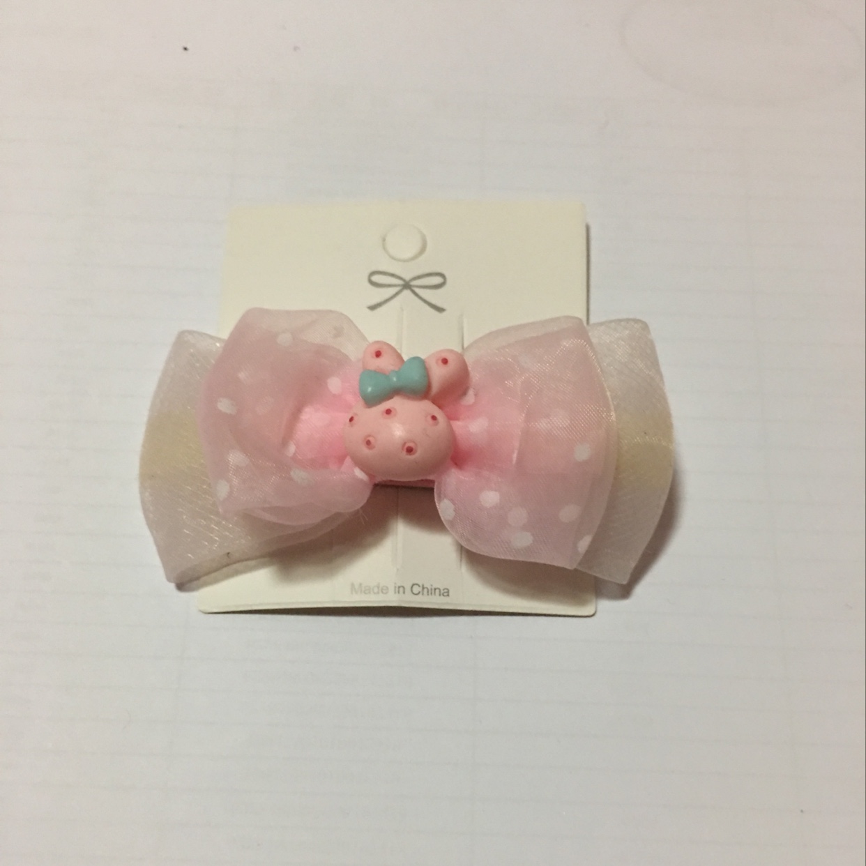 网络沙蝴蝶结🎀加动物设计风格鸭嘴夹设计欢迎选购