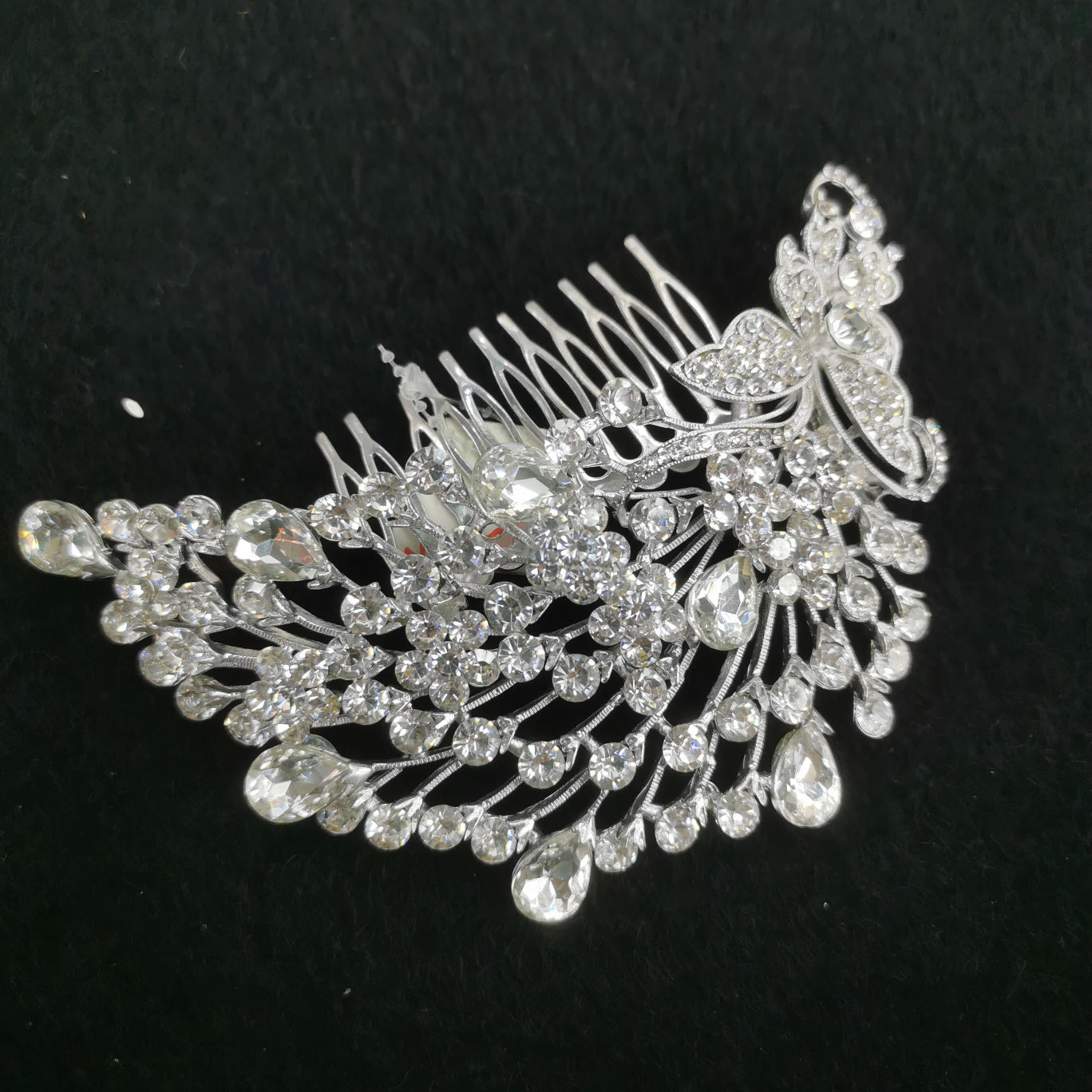 Clip hairpin Hairpin Hairpin hair accessories Flower insert comb rhine-drill head accessories Adult female Korean accessories