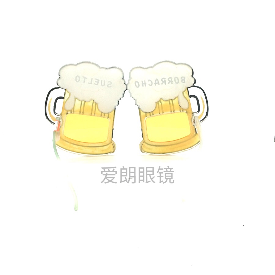 Hawaiian series tropical wine glasses, festival party, beach carnival party glasses Specification image