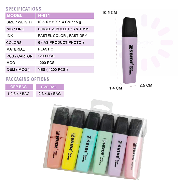 荧光笔 标注笔 学生备注笔 记号笔 描述笔详情图5