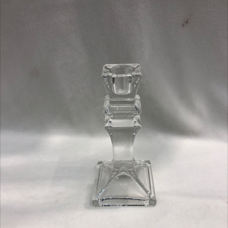 Glass candlestick European simple glass candlestick retro creative candlestick decoration