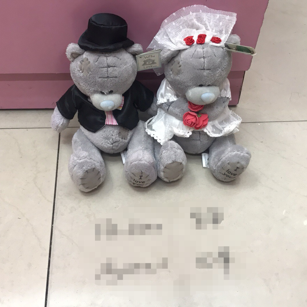 Dream plush toy small wedding couple bear boutique doll