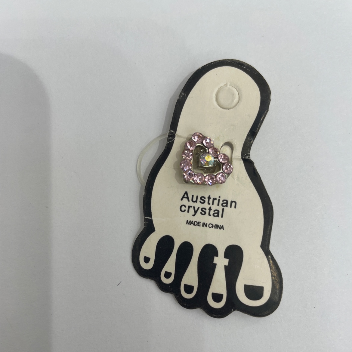 流行饰品桃心脚戒