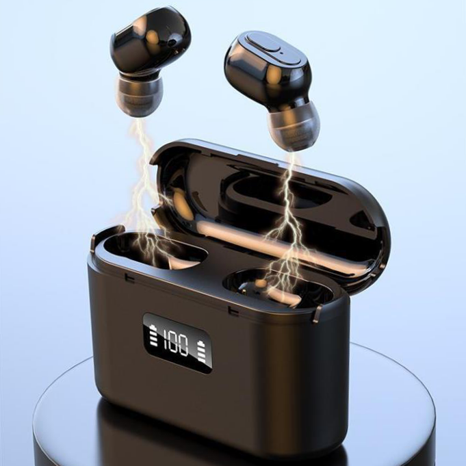 BM350 Bluetooth headset Wireless mini ultra long standby universal earbuds with charging bay