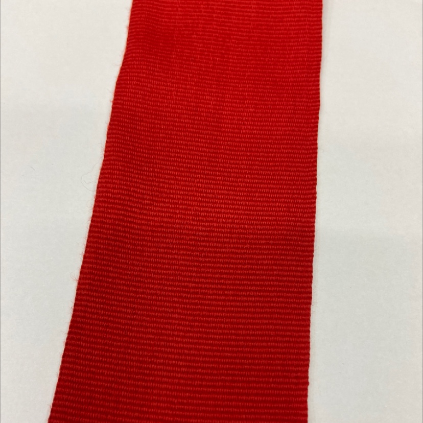 4.8 cm polyester bright red plain ribbon 90#
