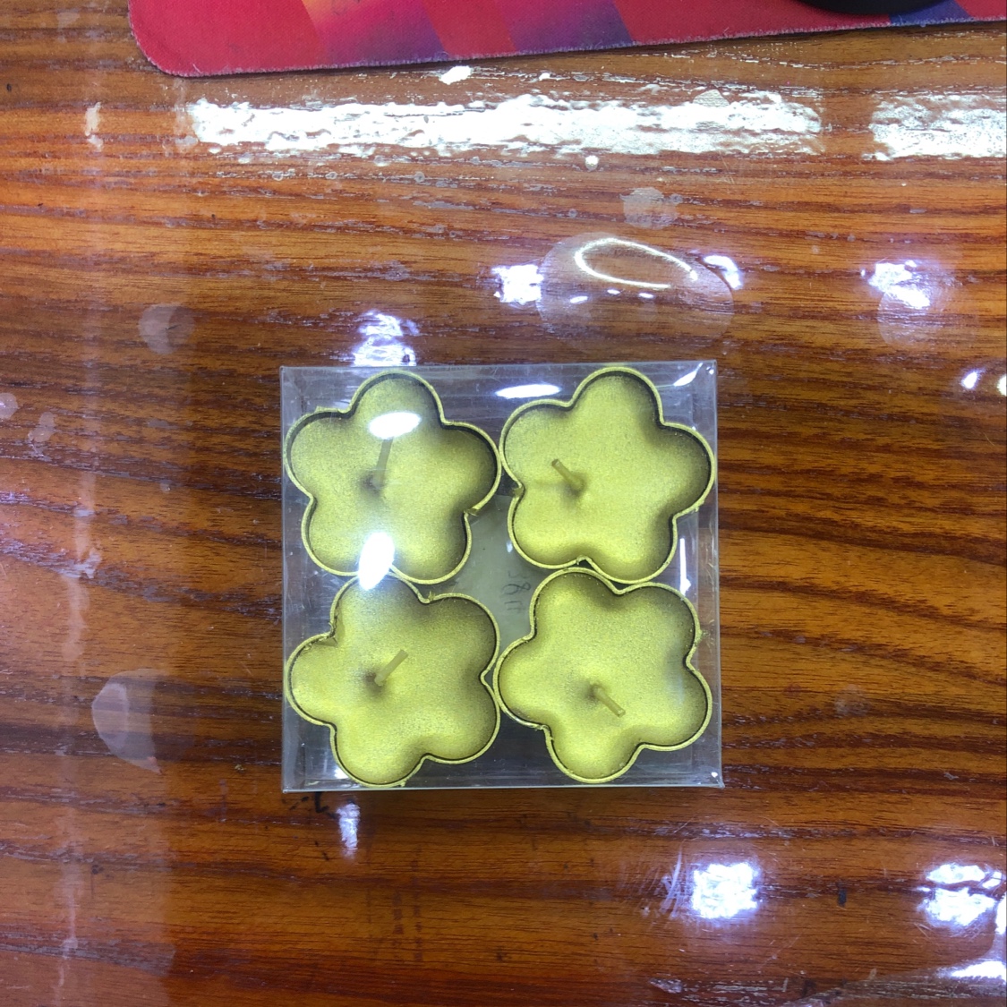 梅花金属漆茶蜡4个