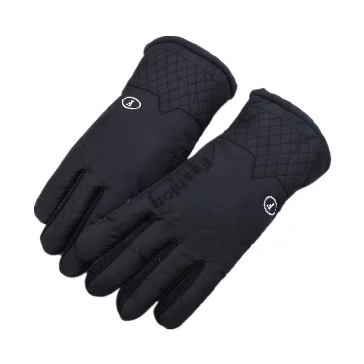 Gloves for men winter skiing plus fleece thickened cotton to keep warm students windproof riding cold