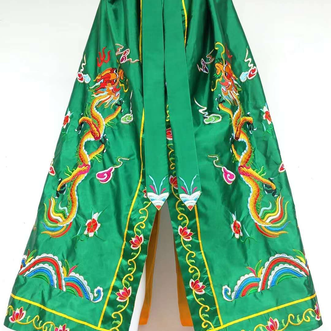 Golden Qilin A Buddha Statue cape Cloak, Guanyin Lotus Deity Statue Robe, Winter home use, Bodhisattva Double Dragon Phoenix embroidery Golden Qilin 15