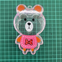 Square storage box bear bow tie