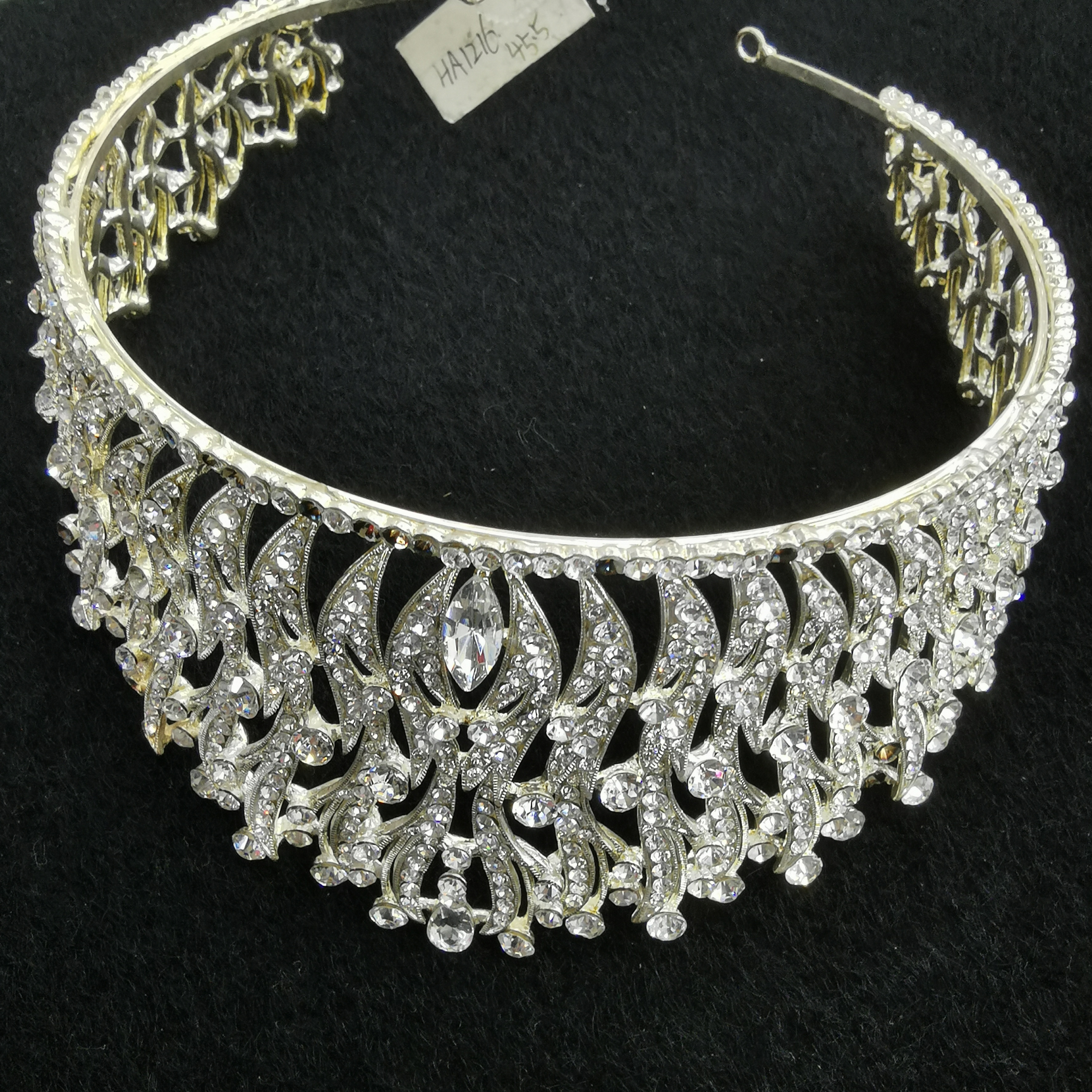 Crown Tiara Bride wedding banquet Shiny crown birthday adult fairy hair