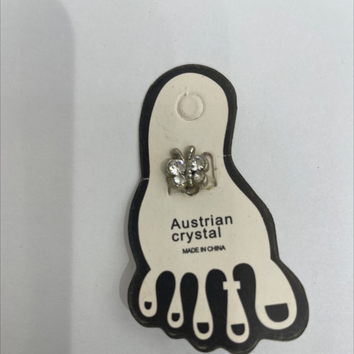 流行饰品小蝴蝶脚戒