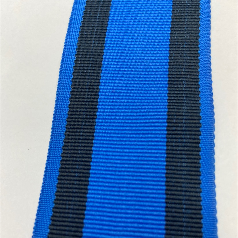 5 cm polyester crypto sapphire Black ribbon 100#
