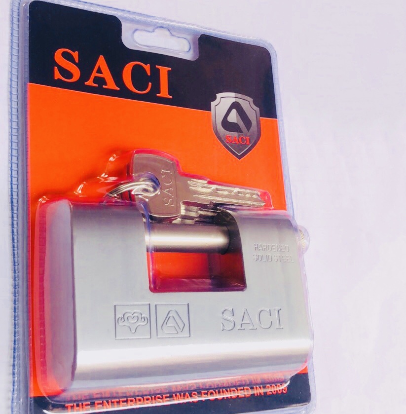 SACI large rounded corner 94MM giant iron lock detail image 6