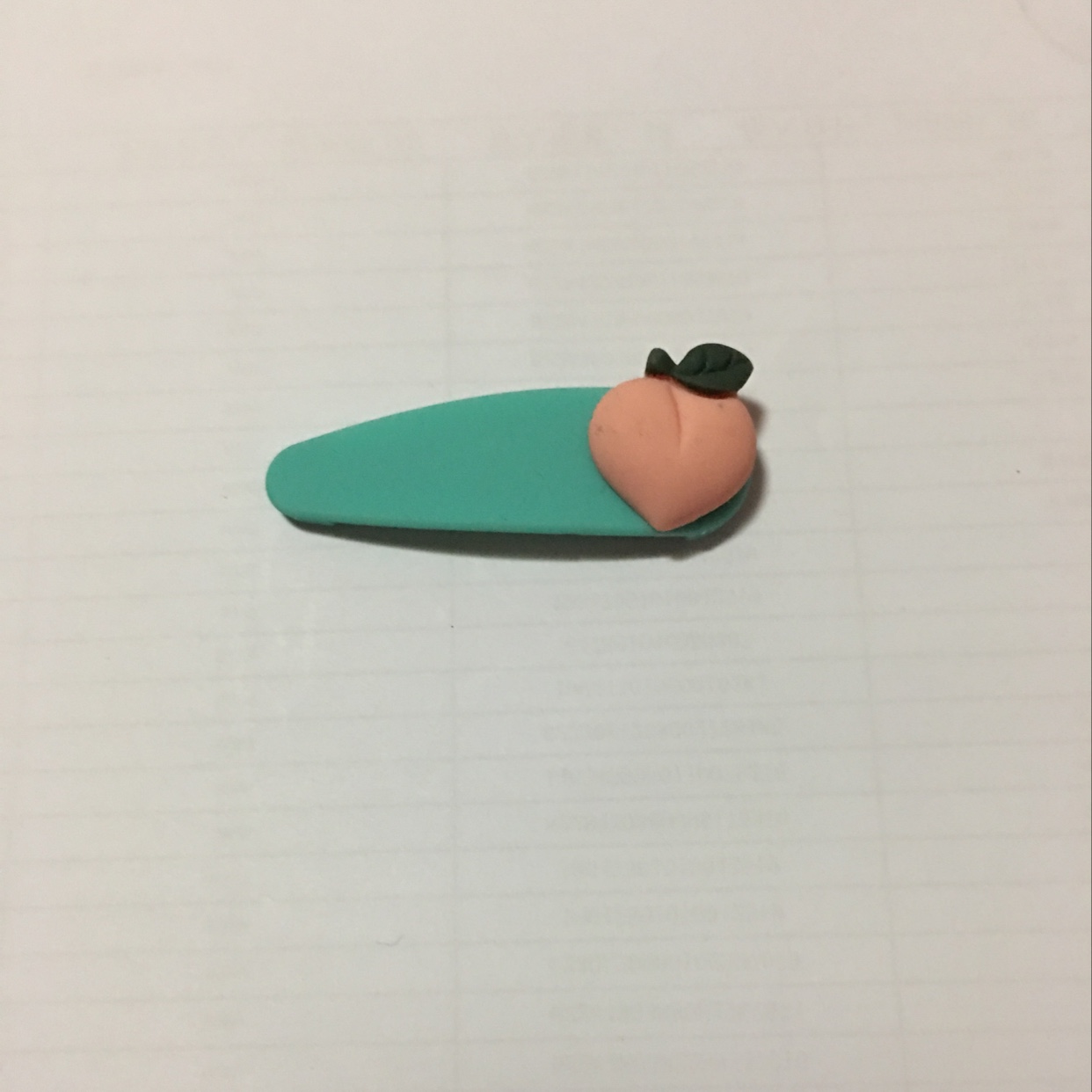 水滴夹子加桃子🍑苹果绿色韩版时尚休闲百搭