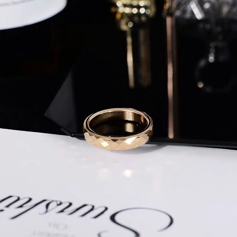 Simple, new, sparkling and niche design stainless steel women's ring, Jieya Steel jewelry Specification image