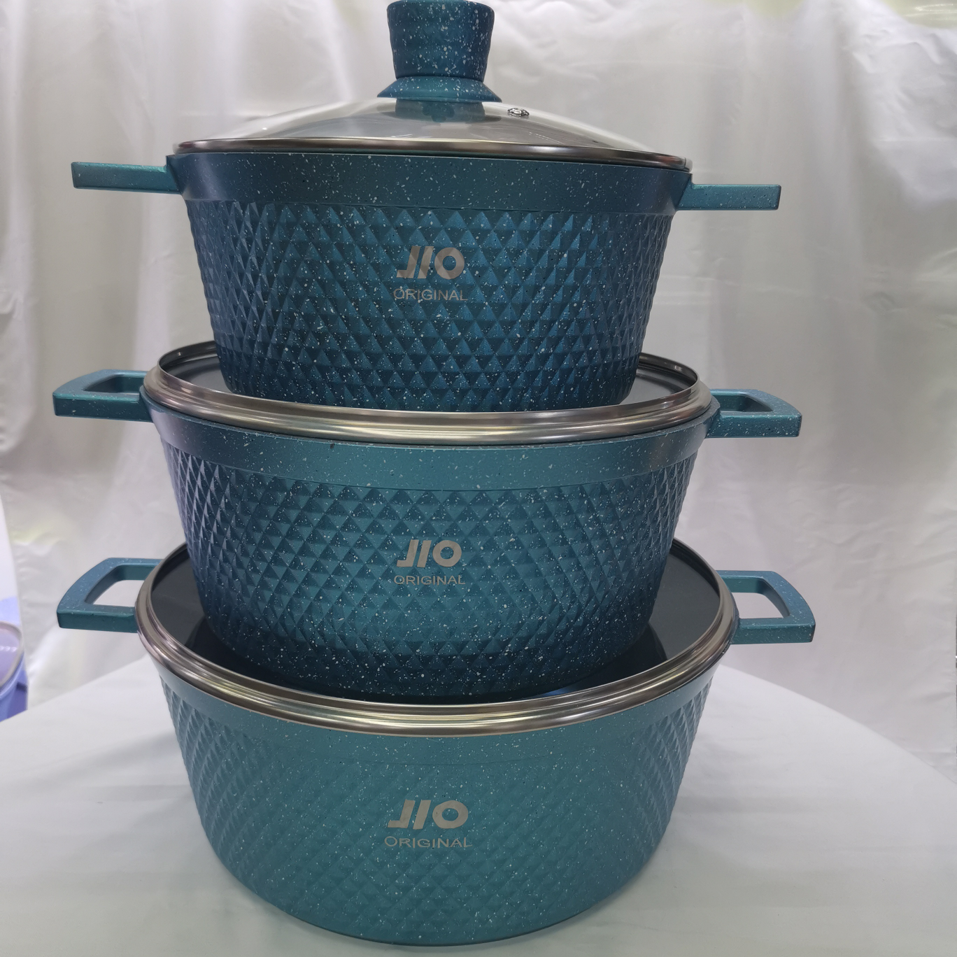 Six-piece small diamond soup pot large set