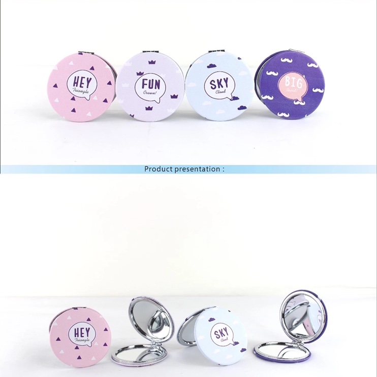 Makeup mirror 4669, Gao Ning accessories, ordinary mirror round 11, fashionable and trendy, exquisite printed, a must-have for girls' dormitory makeup