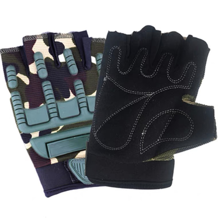 Children's tactical combat gloves Half finger Army special forces free martial arts combat student baby eating chicken
