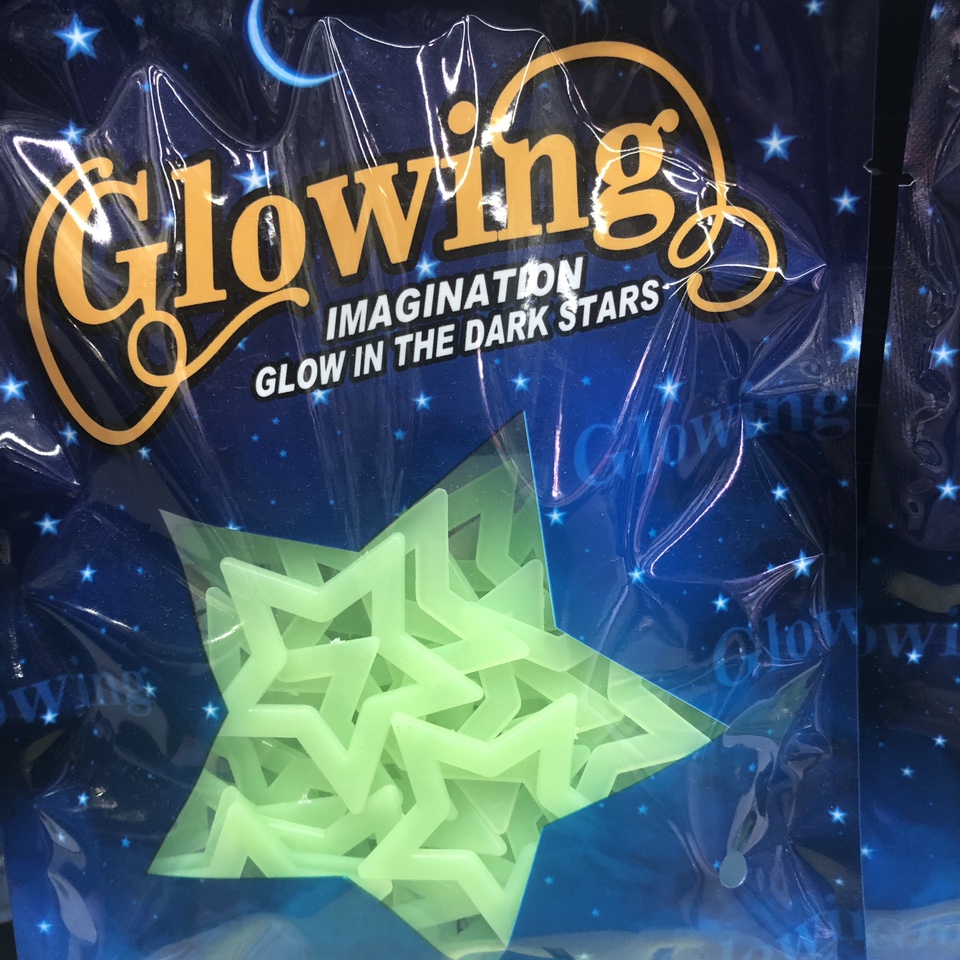 新蓝色包装夜光贴绿色6