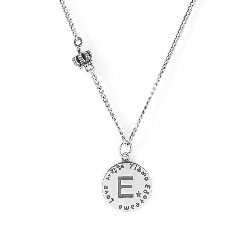 晶珀丽饰品品牌钛钢字母韩国大东门时尚潮流项链详情图2