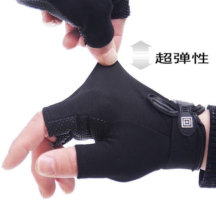 Sun protection gloves Half finger cycling gloves Women's work half finger fitness gloves Tea picking gloves