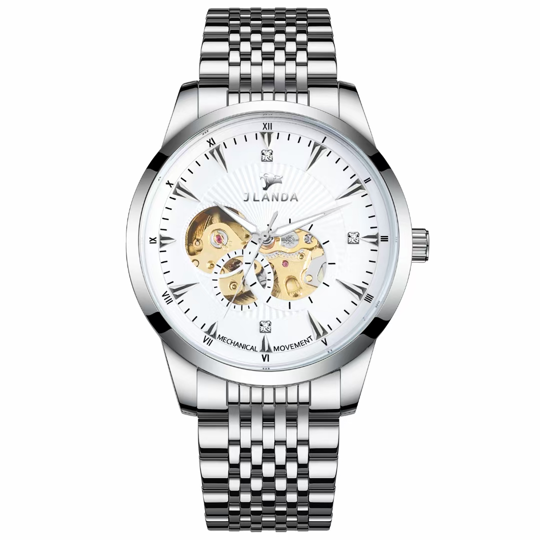 The popular fully automatic mechanical skeletonized men's watch on Douyin and Kuaishou Application Scenario