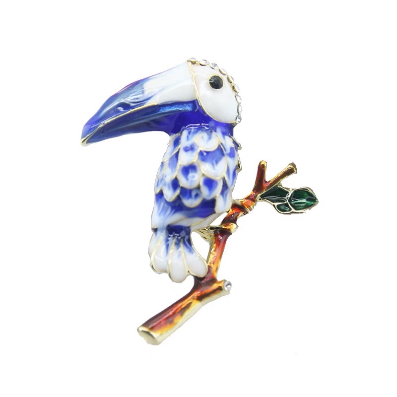 Woodpecker brooch