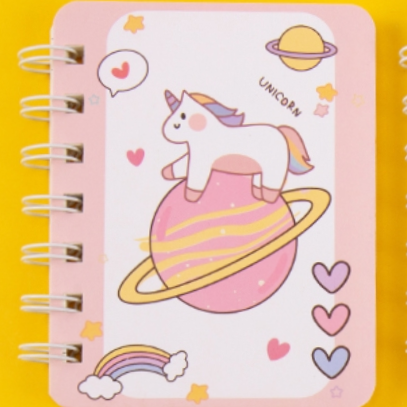 Unicorn Planet coil book full figure