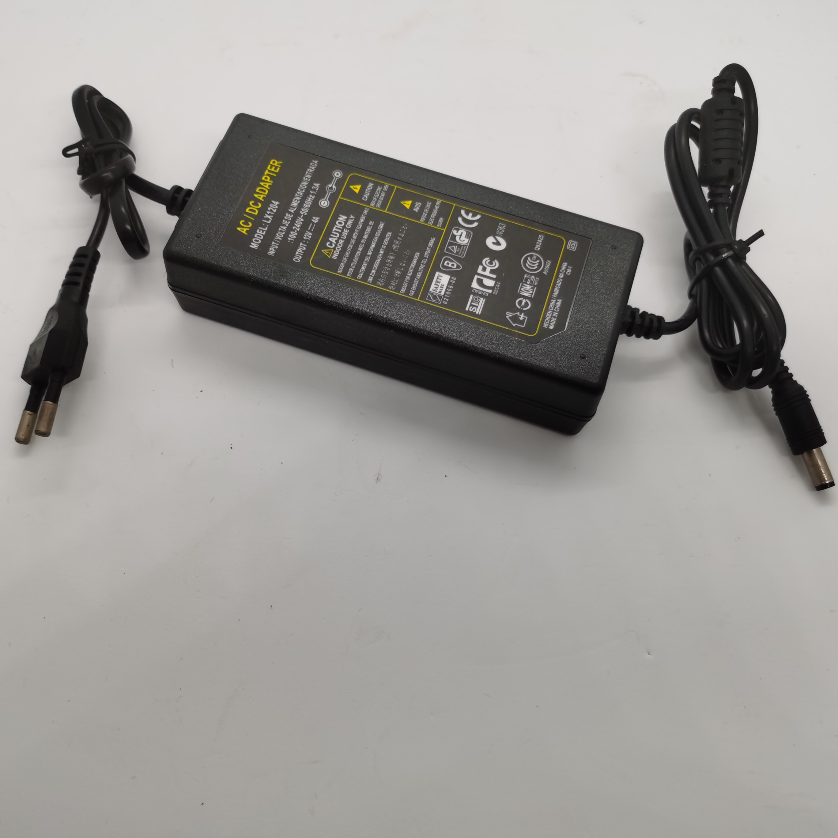 外贸热销LED电源适配器12V4A 48W 安防监控适配器/开关电源图