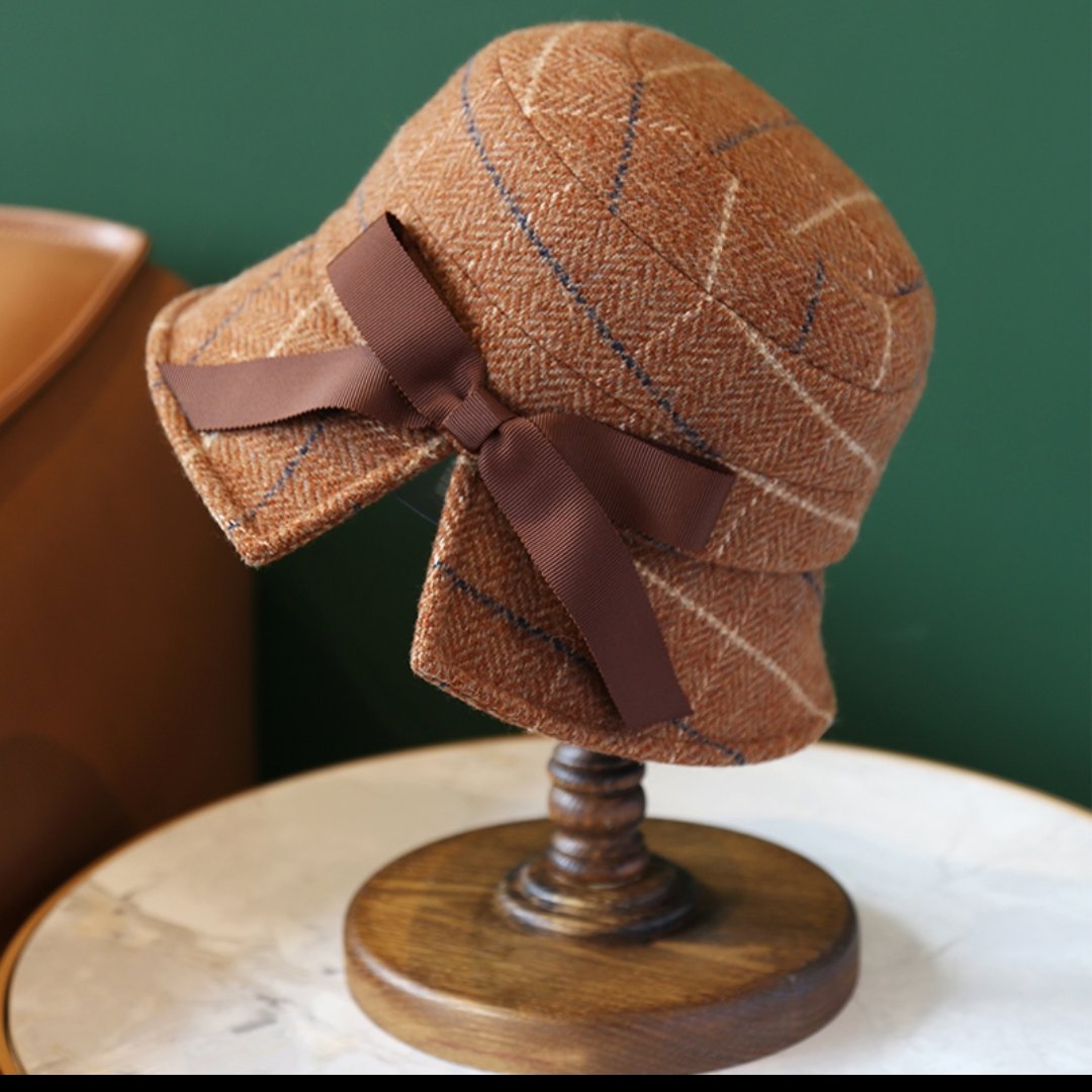 Hat woman Spring and autumn Korean version of tide fisherman hat woman fashion everything Scottish basin hat Japanese literary hat woman 40