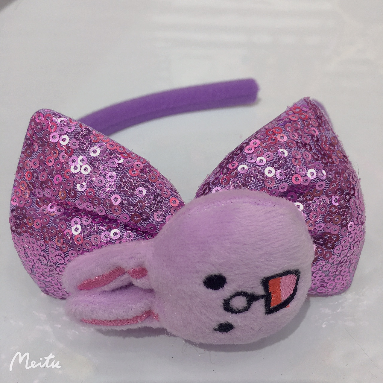 Random piece bow tie with cotton rabbit head buckle 40 fashionable and versatile, trendy women's hair accessory, popular headwear, Melida accessories Item Picture
