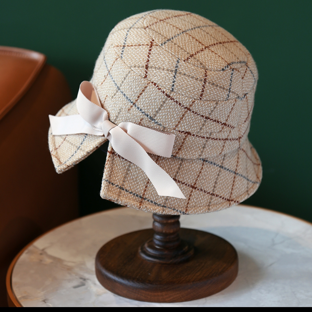 Hat woman Spring and Autumn Korean version of tide fisherman hat woman fashion everything Scottish basin hat Japanese literary hat woman 39