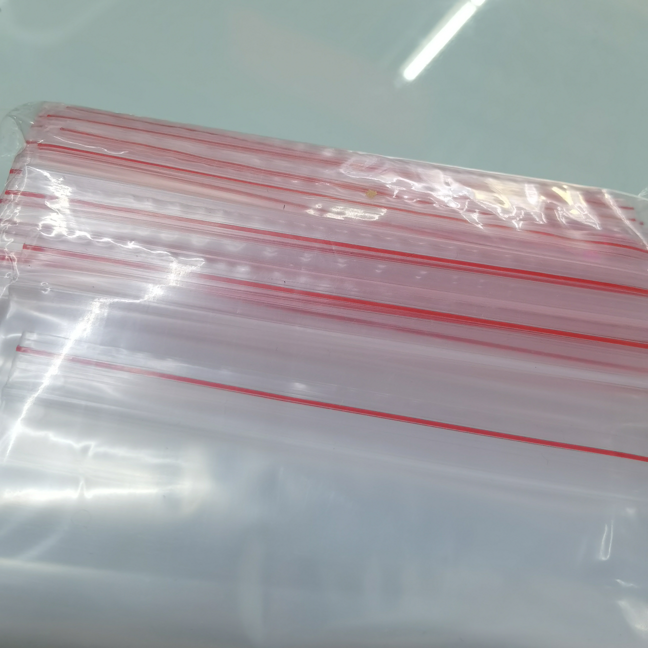19A transparent sealed bag for food preservation, PE self-sealing bag, large size storage, small size sample portioning plastic packaging bag