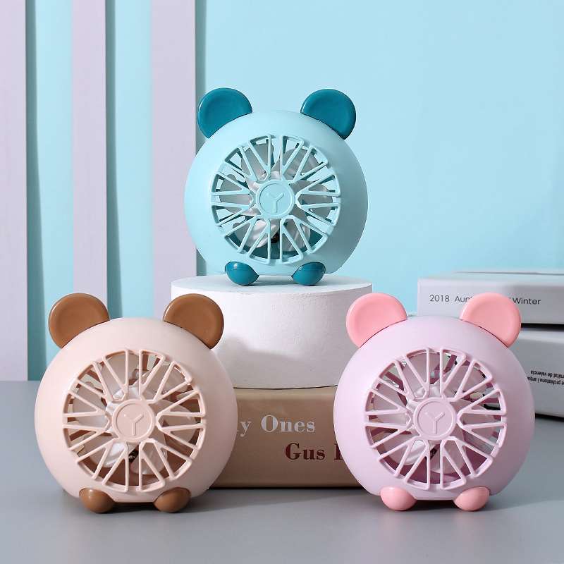 手持桌面小风扇USB充电卡通大风力静音便携桌面风扇多档可调夏季学生宿舍户外运动风扇厂货批发礼品定制详情图3