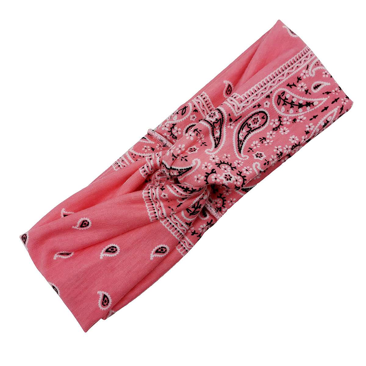 FLY87 New European and American women's printed cross headband Yoga exercise sweat-absorbing Bohemian cashew nut cross headband detail image 5