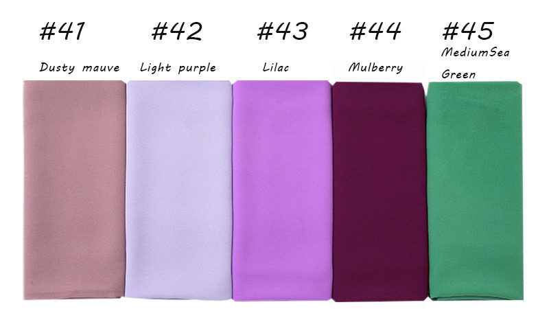Genuino cross border monocromo perla chiffon bubble toalla de gasa de alta calidad color sólido malasia mujeres bufanda YW16 detail image 5