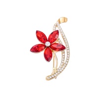 Alloy rhinestone brooch