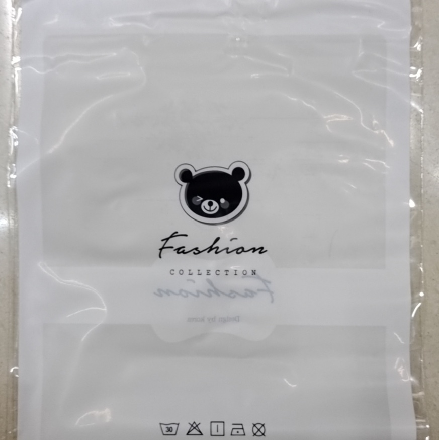 小熊PE拉链袋28*38